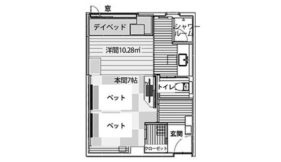 画像:間取り図