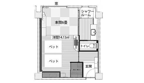 画像:間取り図